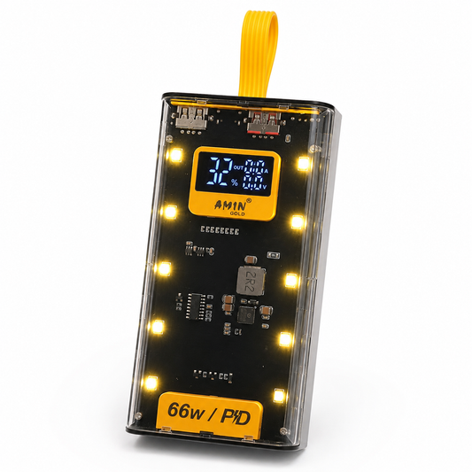 20,000mAh 66W Fast Charging Power Bank | PD Power Bank with Digital Display & LED Light