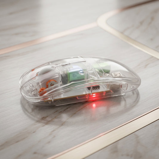 Transparent RGB Gaming Mouse – Stylish Wired USB Mouse for PC & Laptop