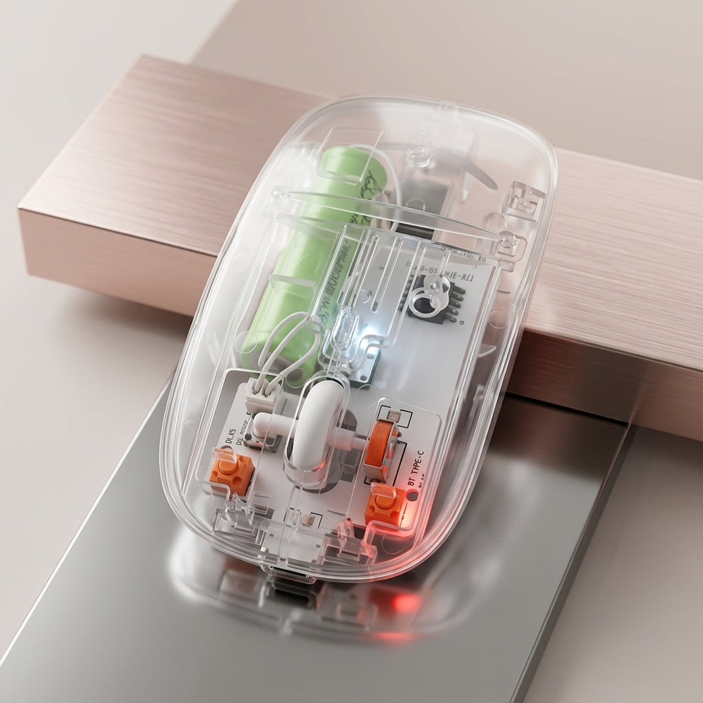 Transparent RGB Gaming Mouse – Stylish Wired USB Mouse for PC & Laptop