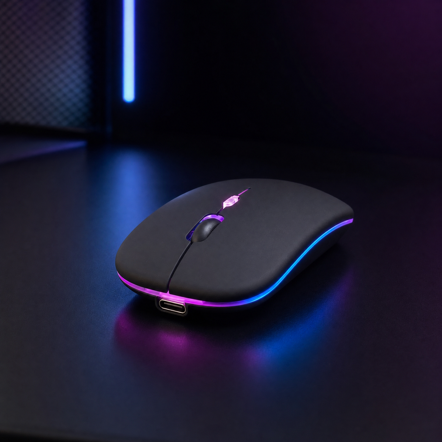 2.4GHz Wireless Optical Mouse USB Rechargeable RGB Cordless Mice For PC Laptops 🖱️✨